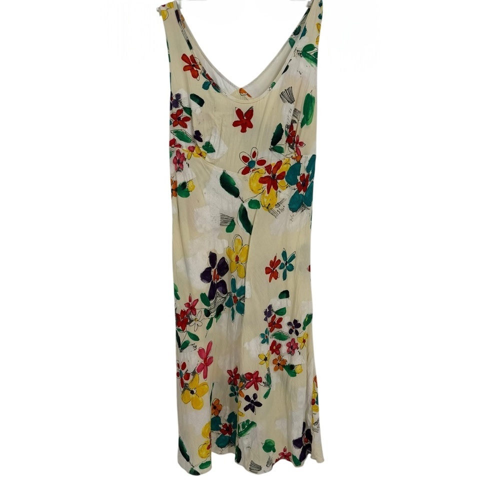 Jams World Women’s Janice Dress White/cream Floral Sleeveless Size XL **flaw